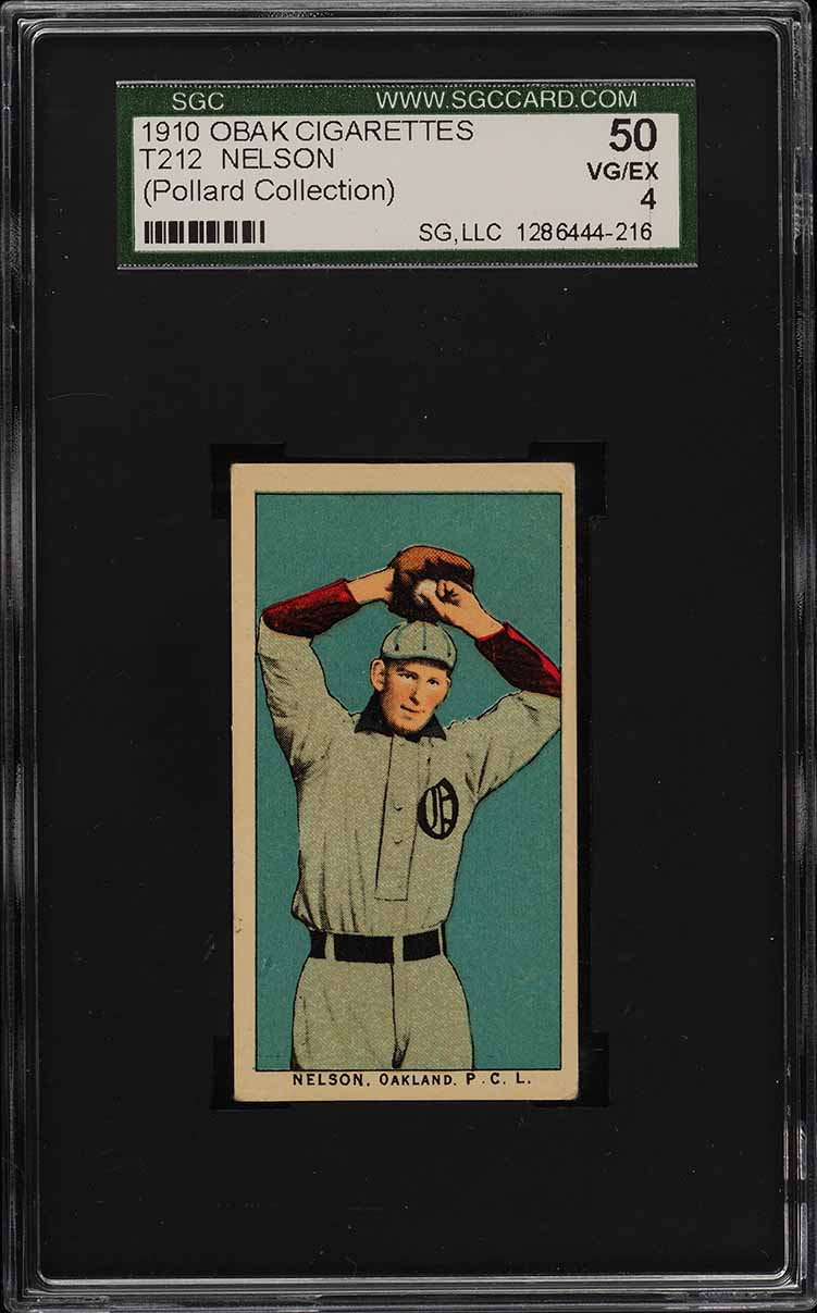 1910 T212 Obak Cigarettes Nelson SGC 4 VG-EX