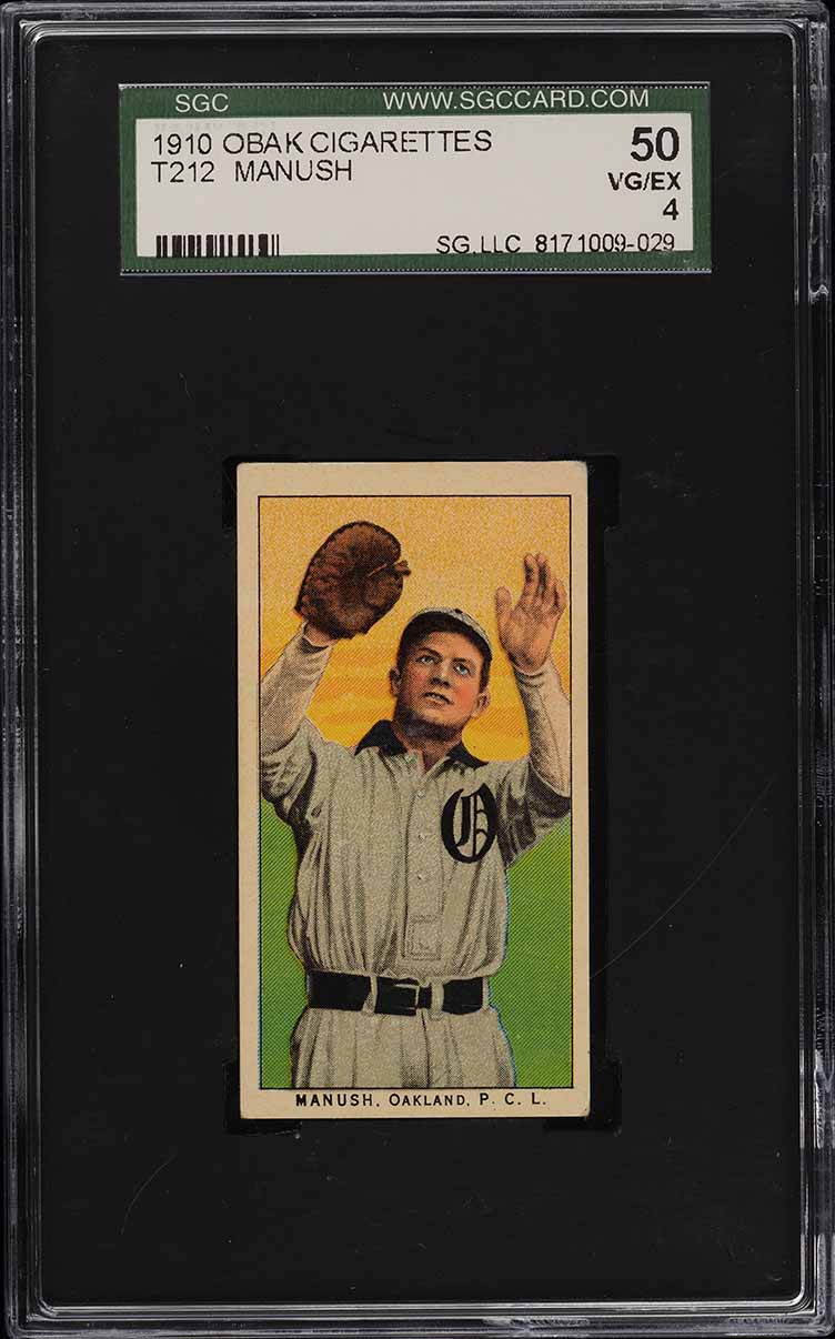 1910 T212 Obak Cigarettes Manush SGC 4 VG-EX