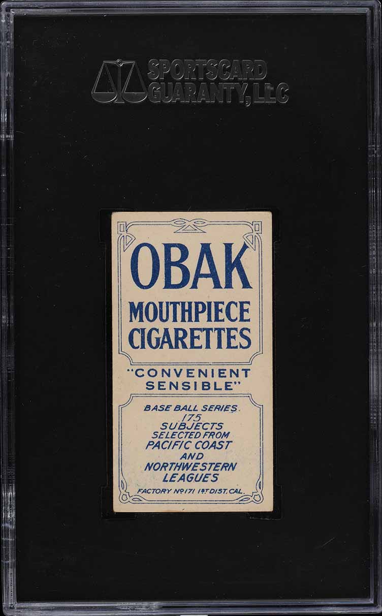 1910 T212 Obak Cigarettes Manush SGC 4 VG-EX