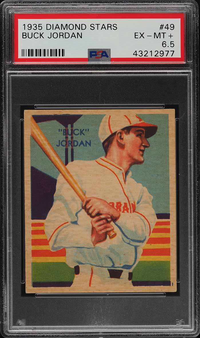 1935 Diamond Stars Buck Jordan #49 PSA 6.5 EX-MT+