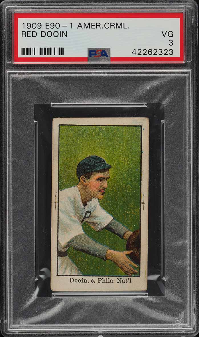 1909 E90-1 American Caramel Red Dooin PSA 3 VG