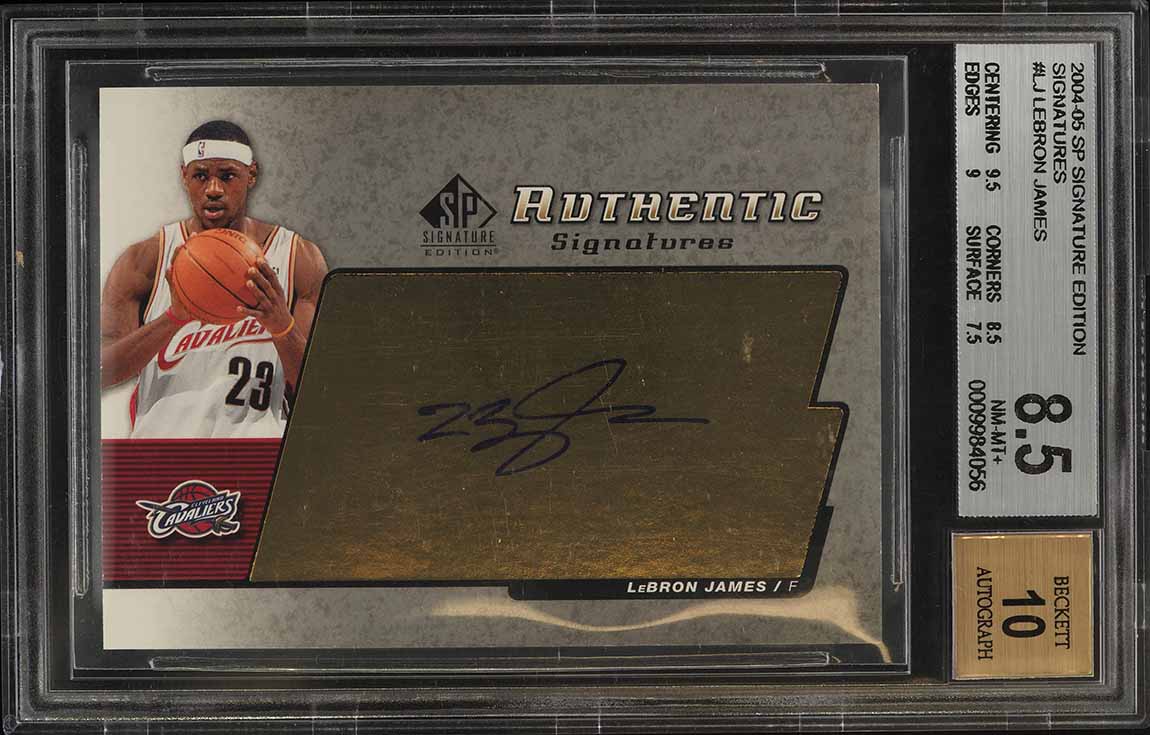 2004 SP Signature Edition Signatures LeBron James AUTO #AS-LJ BGS