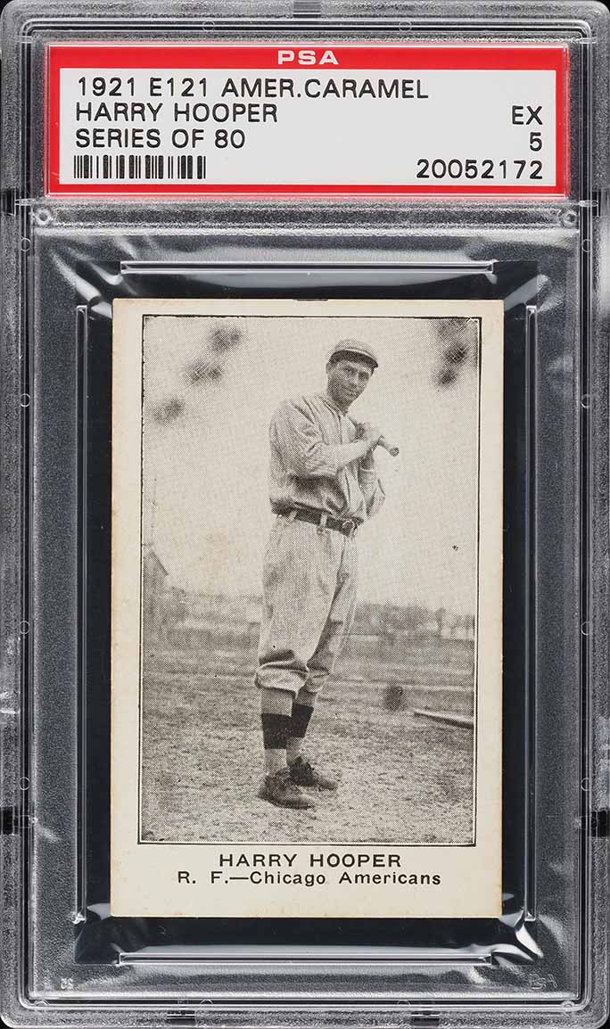 1921 E121 American Caramel Series Of 80 Harry Hooper PSA 5 EX