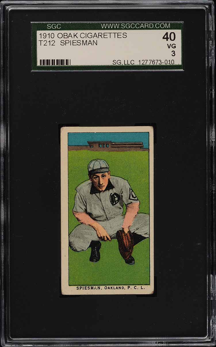 1910 T212 Obak Spiesman SGC 3 VG