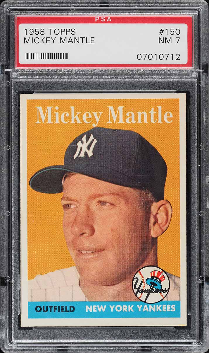 1958 Topps Mickey Mantle #150 PSA 7 NRMT