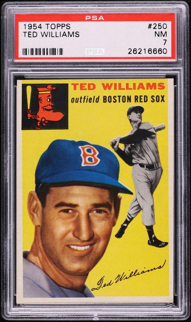 1954 Topps Ted Williams #250 PSA 7 NRMT