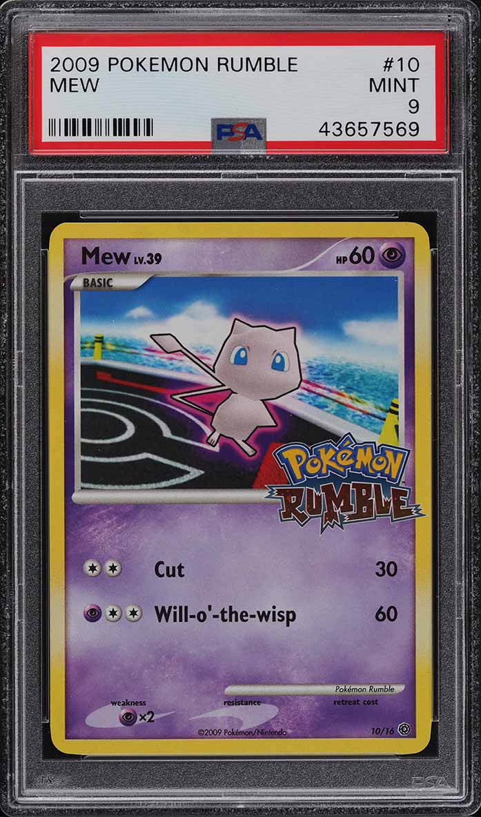 2009 Pokemon Rumble Mew #10 PSA 9 MINT on Fanatics Collect