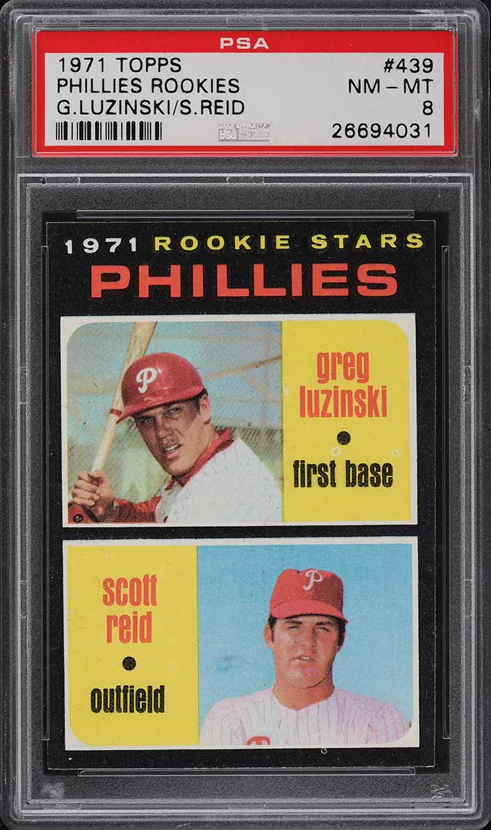 1971 Topps Phillies Rookies #439 PSA 8 NM-MT