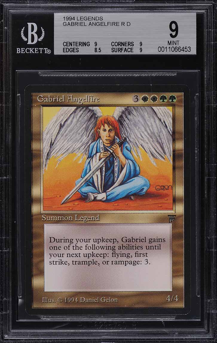 1994 Magic The Gathering MTG Legends Gabriel Angelfire R D BGS 9 MINT ...