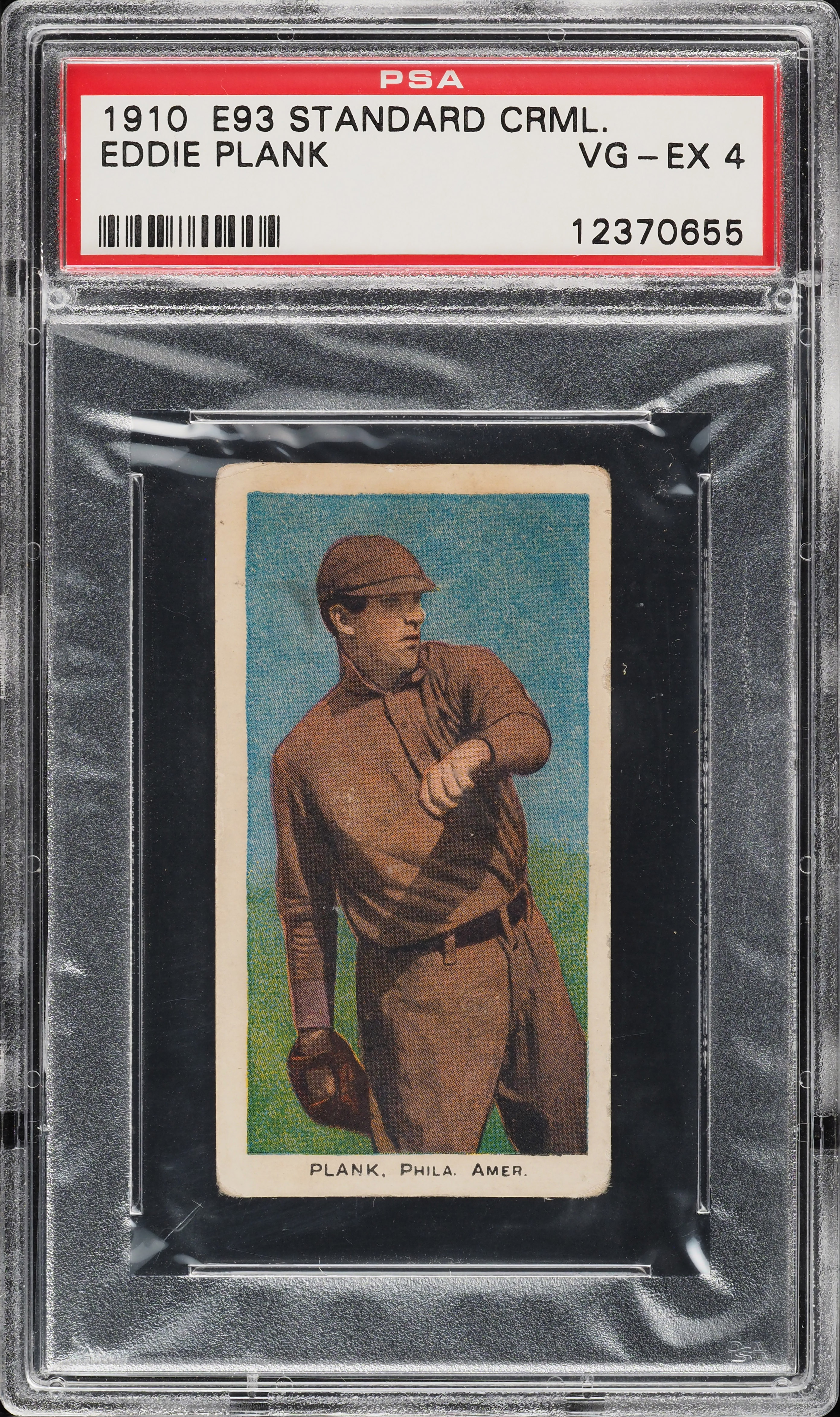 eddie plank 1910 tobacco card reprint Why 1909-11 T206 Eddie Plank card up for bid at PWCC is so rare T206 Museum.com -- The Leading