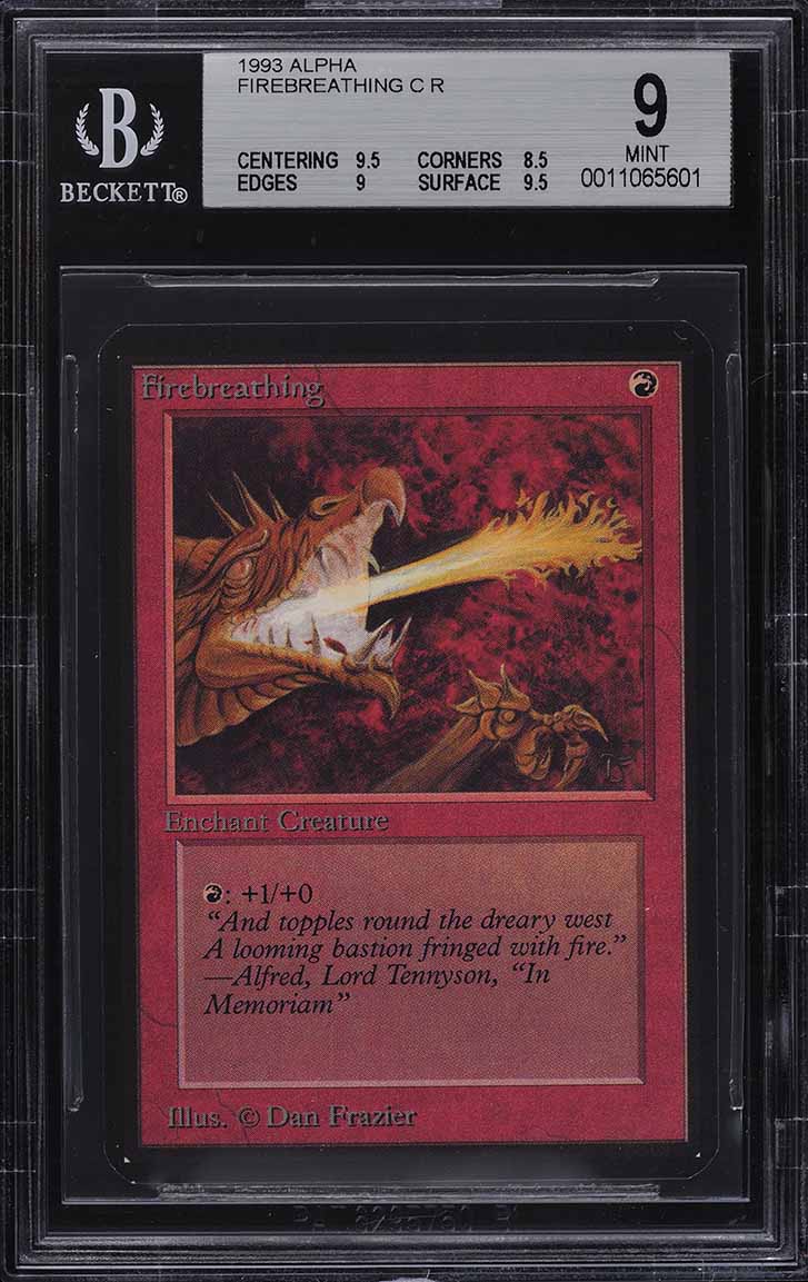 1993 Magic The Gathering MTG Alpha Red Elemental Blast C R BGS 8.5