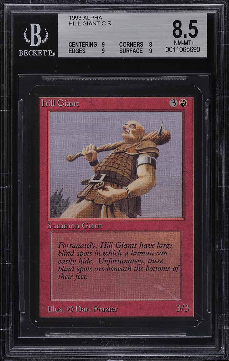 1993 Magic The Gathering MTG Alpha Hill Giant C R BGS 9.5 GEM MINT