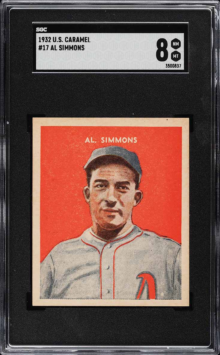 1932 U.S. Caramel Al Simmons #17 SGC 8 NM-MT