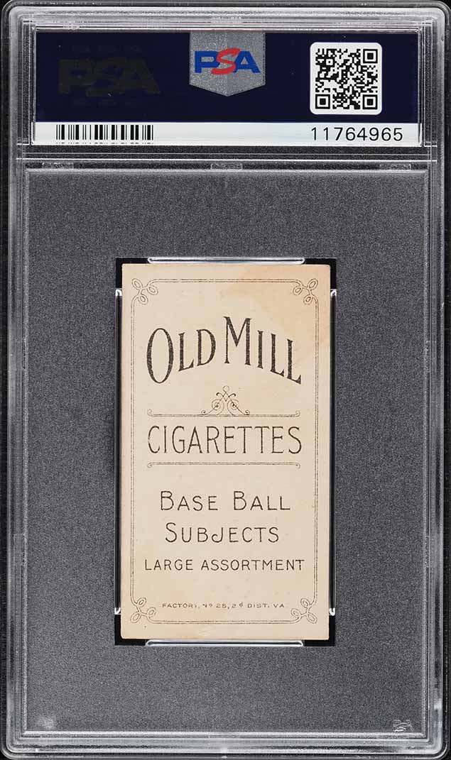 1909-11 T206 Joe Lake ST. LOUIS NO BALL, OLD MILL PSA 6 EXMT