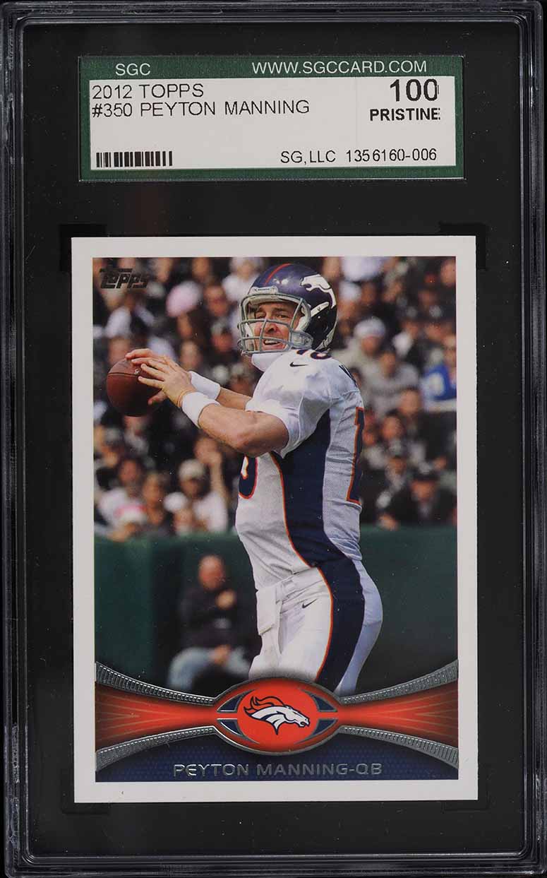 2012 Topps Football Peyton Manning #350 SGC 10 PRISTINE