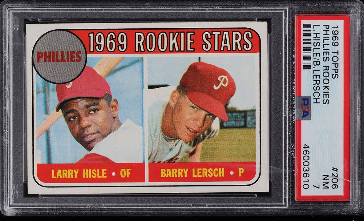 1969 Topps Phillies Rookies #206 PSA 7 NRMT