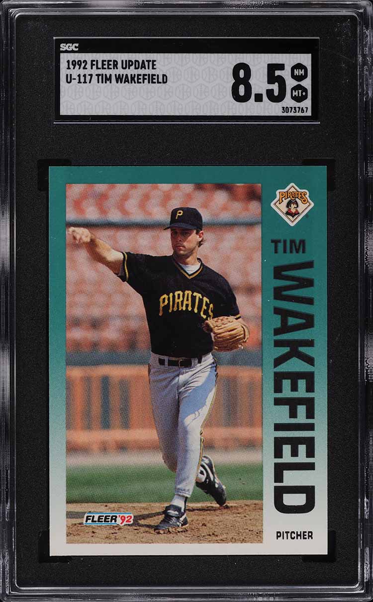 1992 Fleer Update Tim Wakefield ROOKIE #U-117 SGC 8.5 NM-MT+