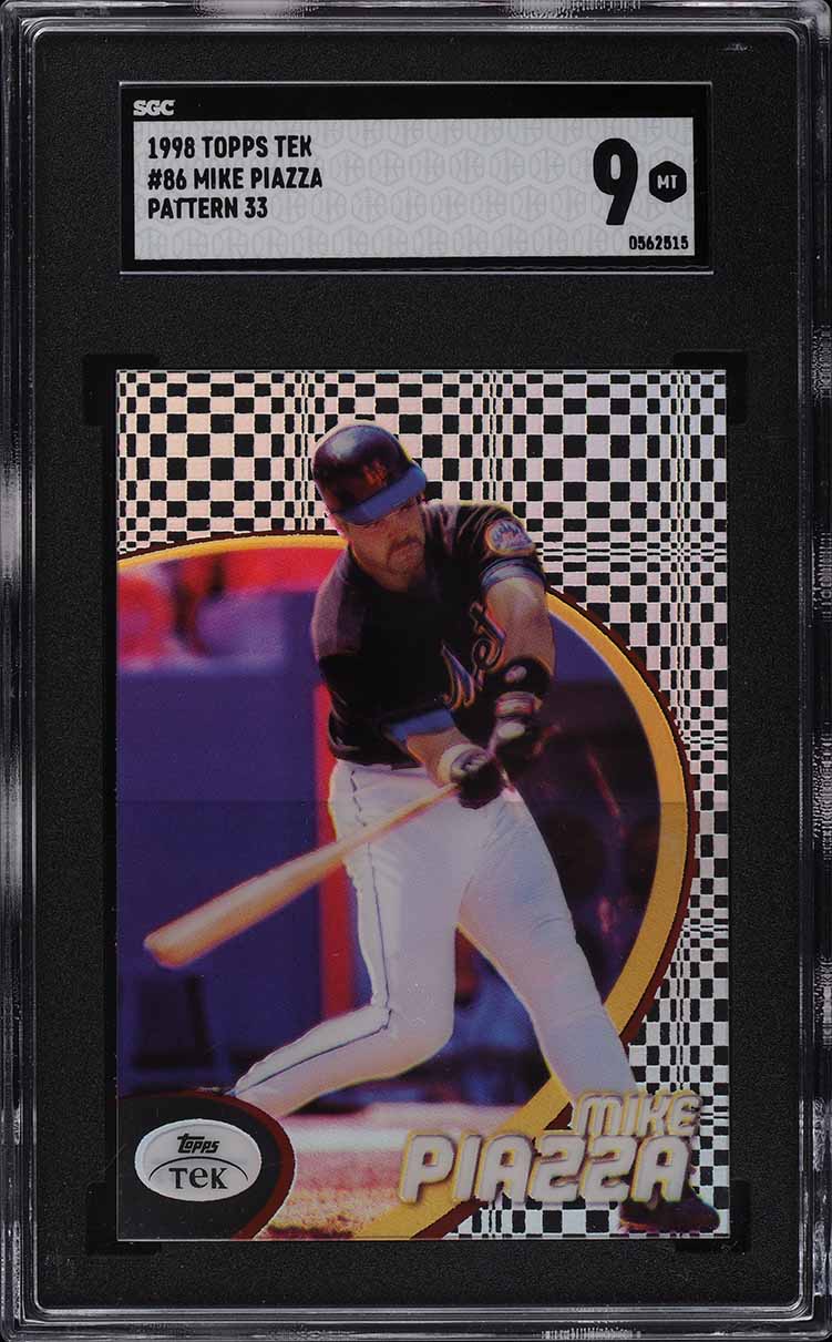 1998 Topps Tek Pattern Mike Piazza #86 33 SGC 9 MINT