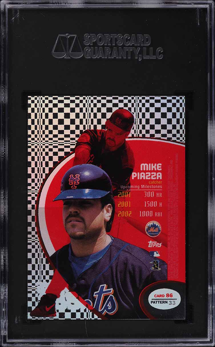1998 Topps Tek Pattern Mike Piazza #86 33 SGC 9 MINT