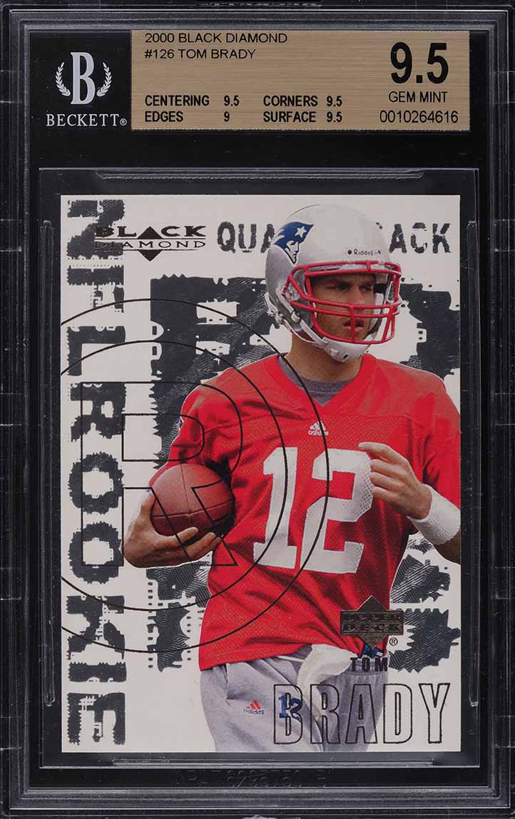 2000 Black Diamond Tom Brady ROOKIE #126 BGS 9.5 GEM MINT