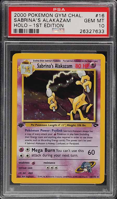 alakazam holographic card value pokemon Alakazam EX Secret Rare - 125/124 Encased in a durable acrylic holder to highlight the vibrant artwork of this fan Alakazam 1999 Pokemon Game #1