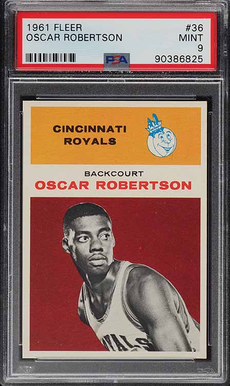 1961 Fleer Basketball Oscar Robertson ROOKIE #36 PSA 9 MINT