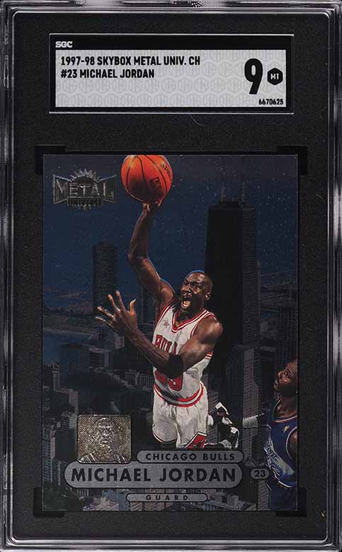 1997 Metal Universe Championship Michael Jordan #23 SGC 9 MINT