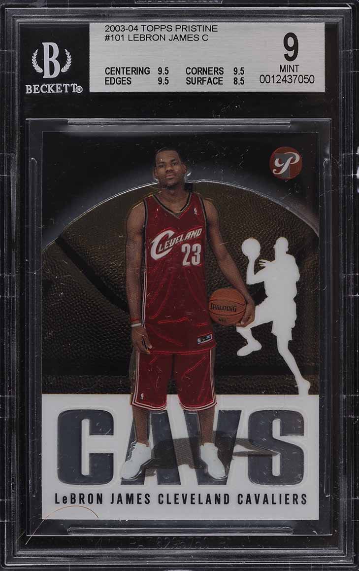 2003 Topps Pristine LeBron James ROOKIE RC #101 BGS 9 MINT on