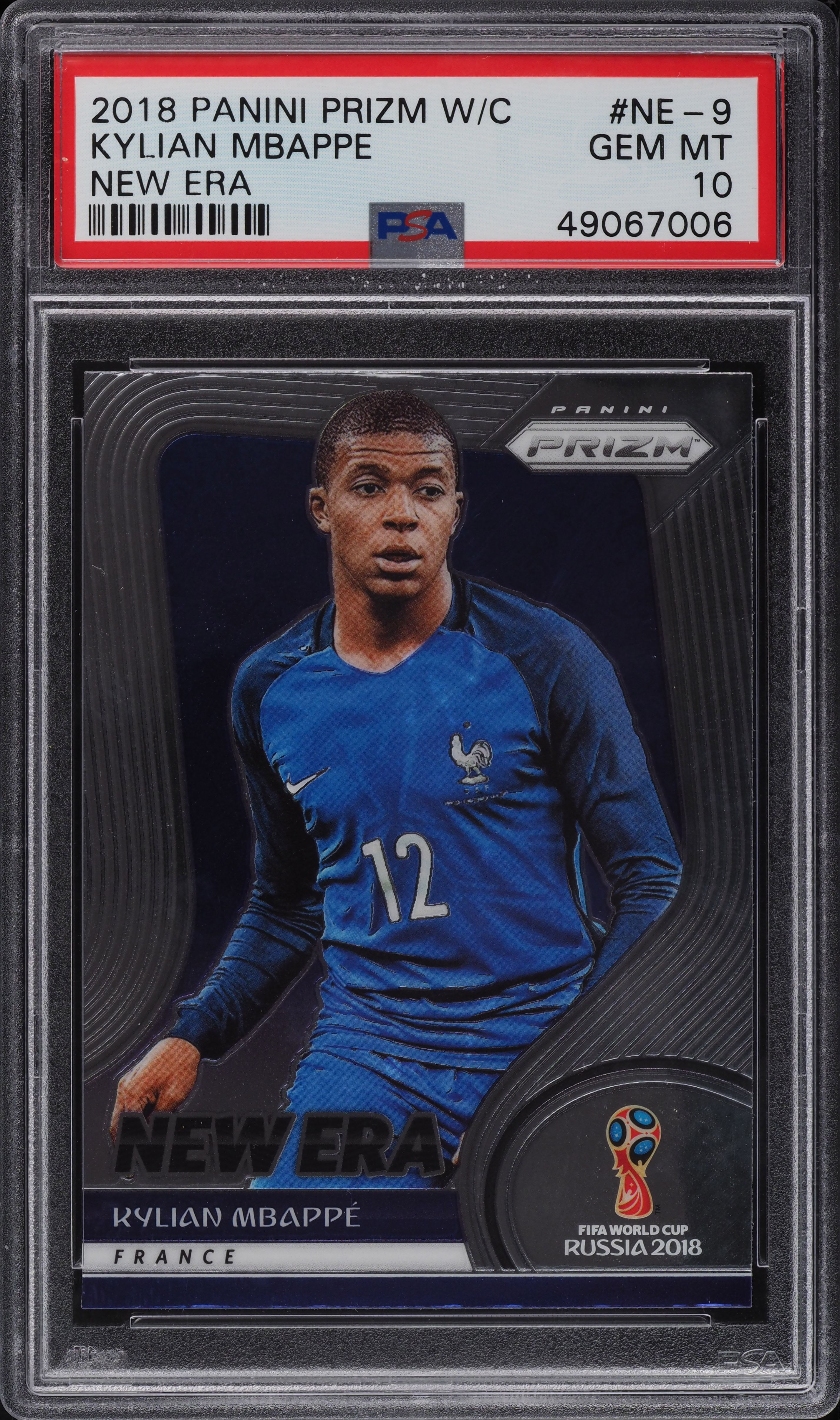 2018 Panini Prizm World Cup New Era Kylian Mbappe ROOKIE RC #NE-9