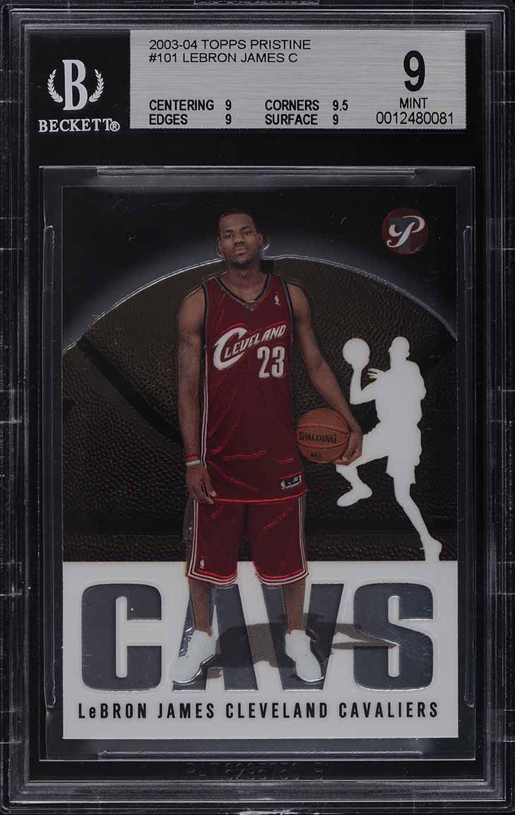 2003 Topps Pristine LeBron James ROOKIE RC #101 BGS 9 MINT on