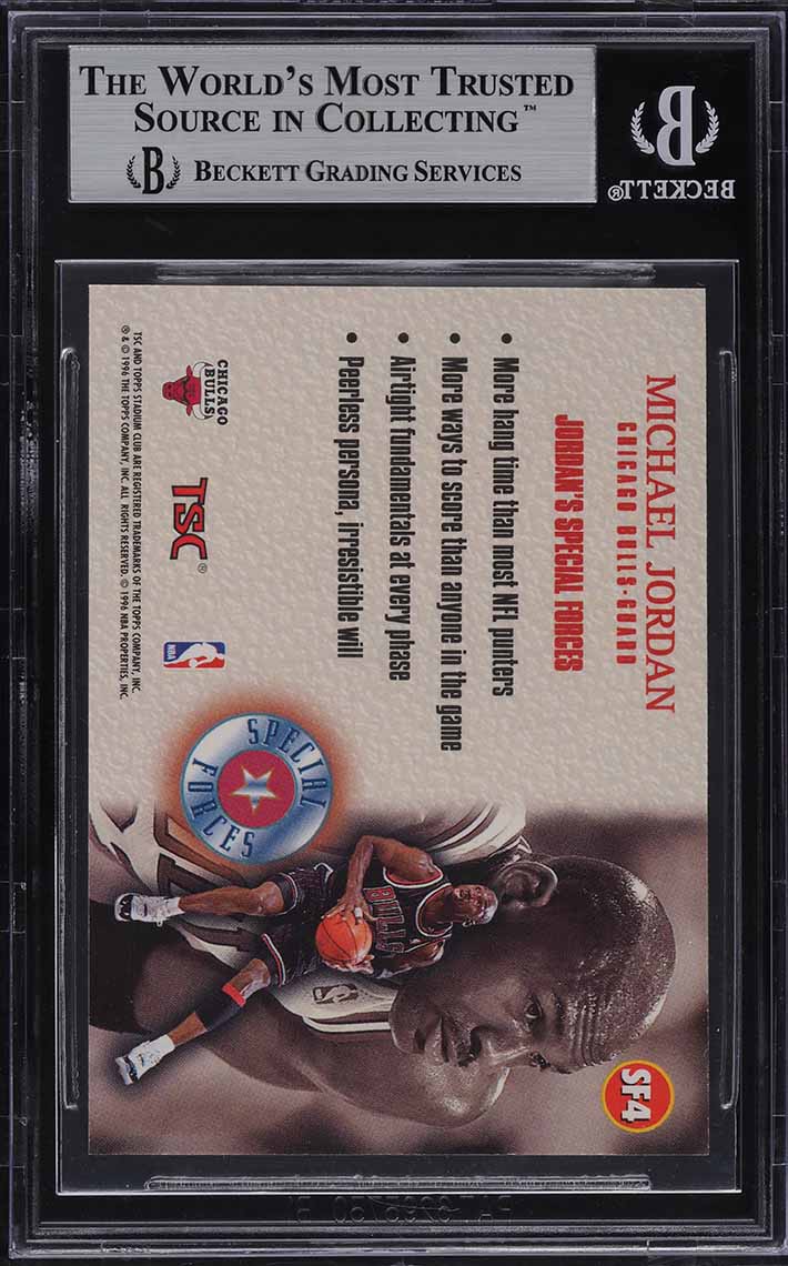 1996 Stadium Club Special Forces Michael Jordan #SF4 BGS 9 MINT