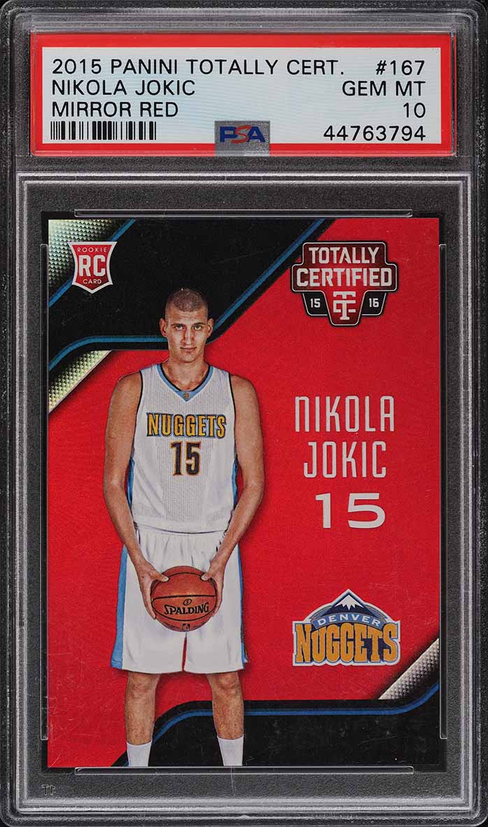2015 Panini Totally Certified Mirror Red Nikola Jokic ROOKIE RC
