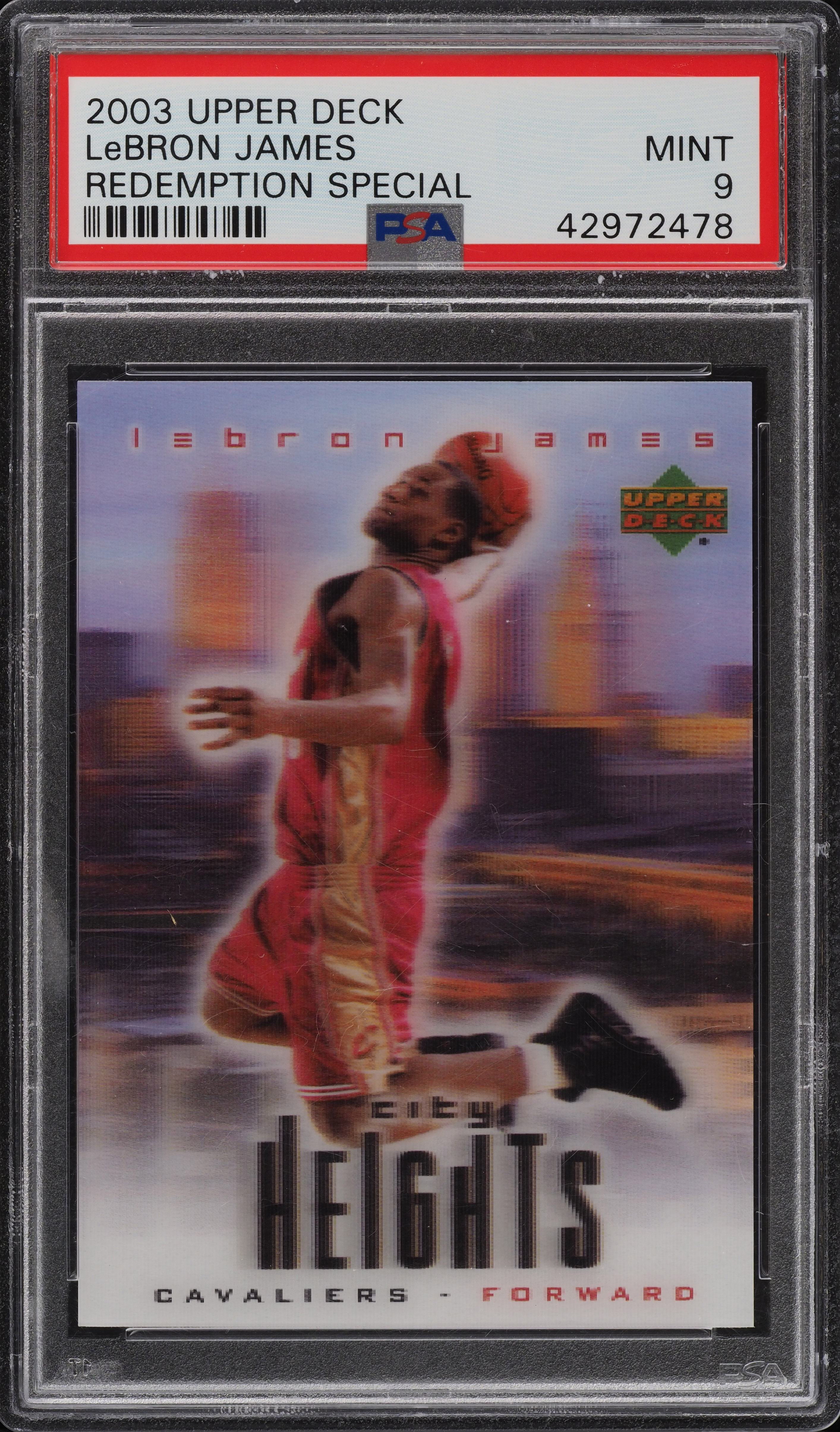 2003 Upper Deck Redemption Special LeBron James ROOKIE RC PSA 9
