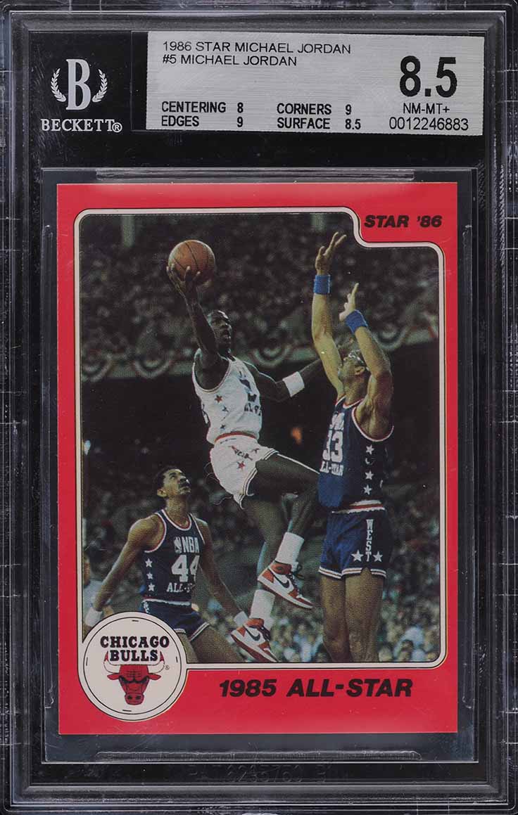 1986 Star MJ Michael Jordan ROOKIE #5 BGS 8.5 NM-MT+