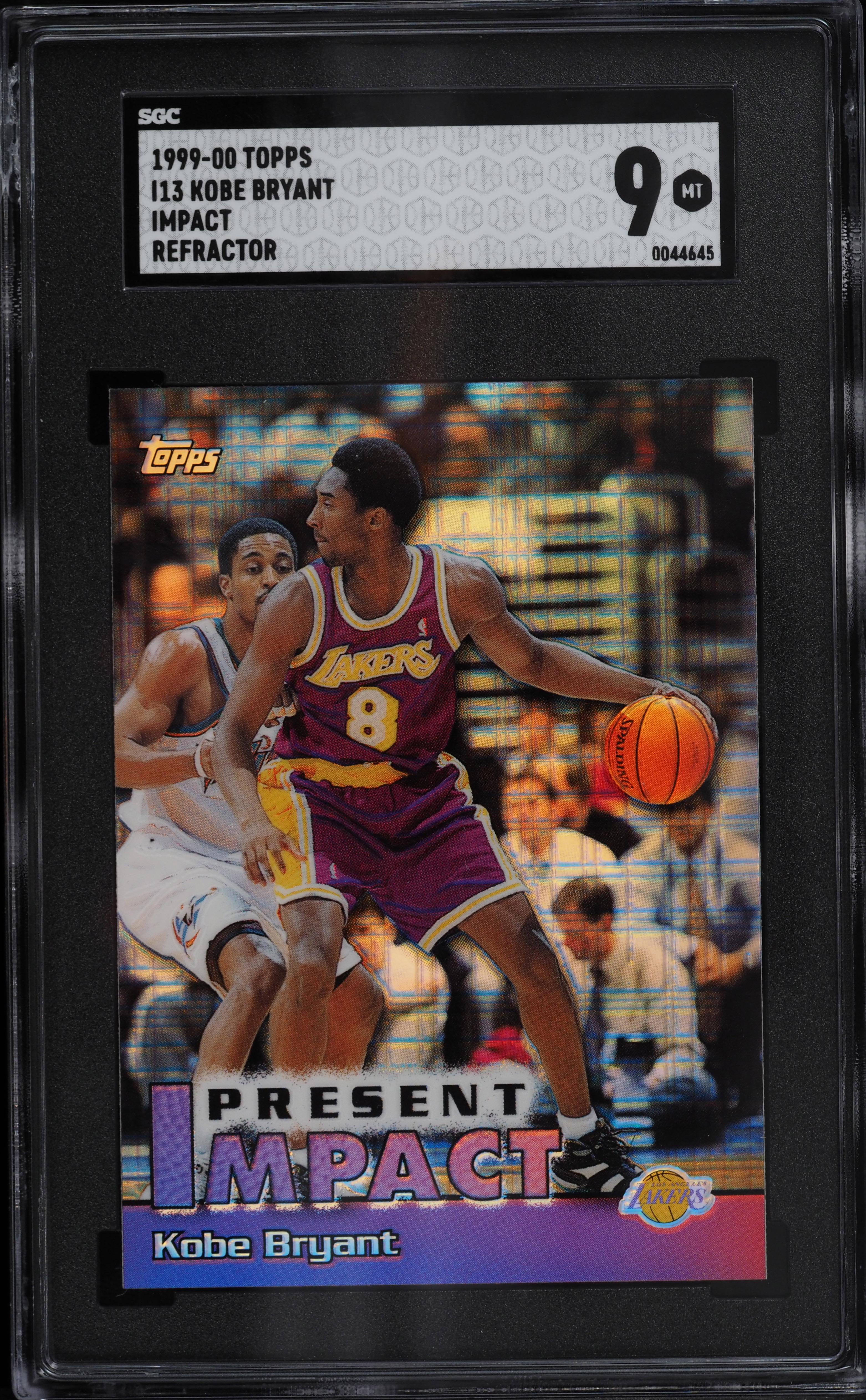 1999 Topps Impact Refractor Kobe Bryant #I13 SGC 9 MINT on 