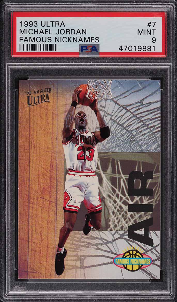 1993 Ultra Famous Nicknames Michael Jordan #7 PSA 9 MINT