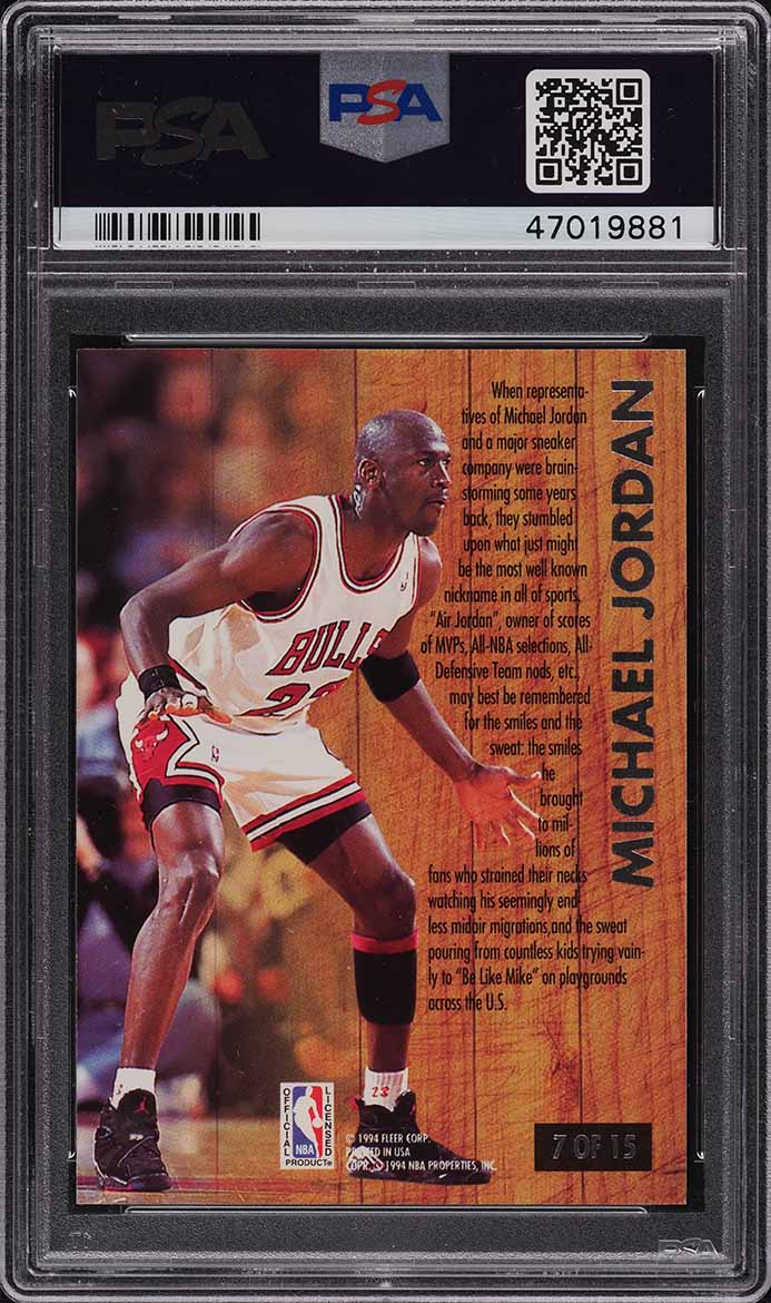 1993 Ultra Famous Nicknames Michael Jordan #7 PSA 9 MINT