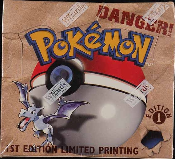 1999 Pokemon Fossil 1st Edition Factory Sealed Booster Box, Lapras  Dragonite? on Fanatics Collect