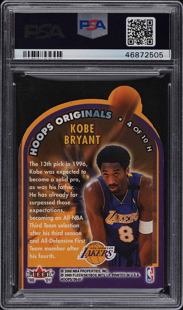 00-01 Skybox Hoops Hot Prospect Kobe Bryant