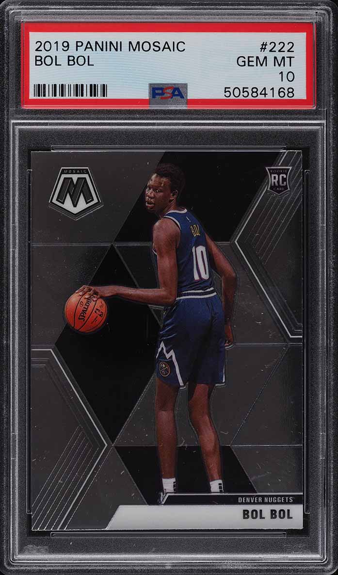 2019 Panini Mosaic Bol Bol ROOKIE #222 PSA 10 GEM MINT