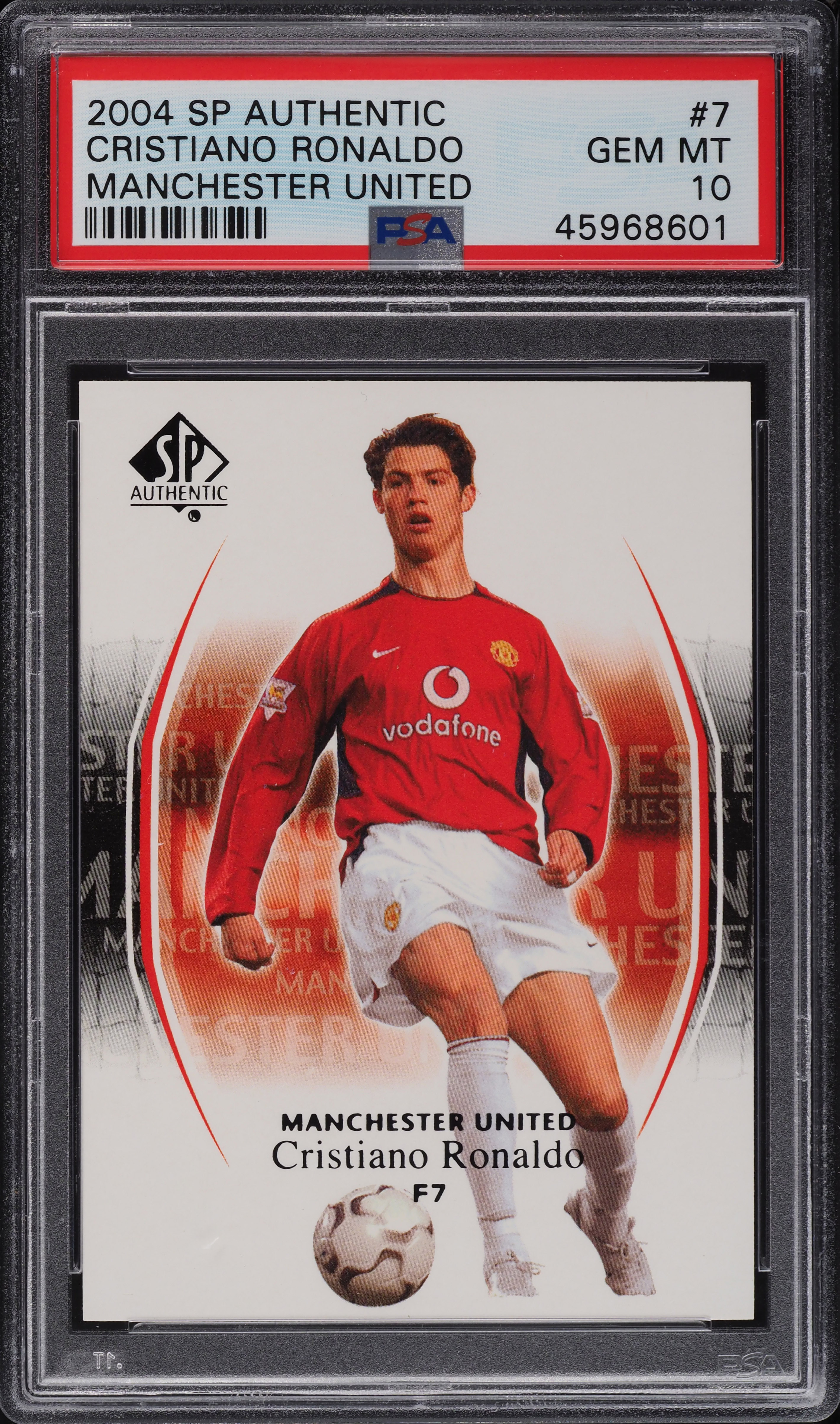 2004 SP Authentic Manchester United Cristiano Ronaldo #7 PSA 10