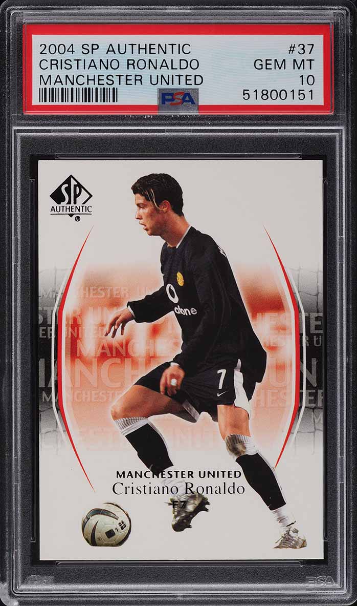 2004 SP Authentic Manchester United Cristiano Ronaldo #37 PSA 10