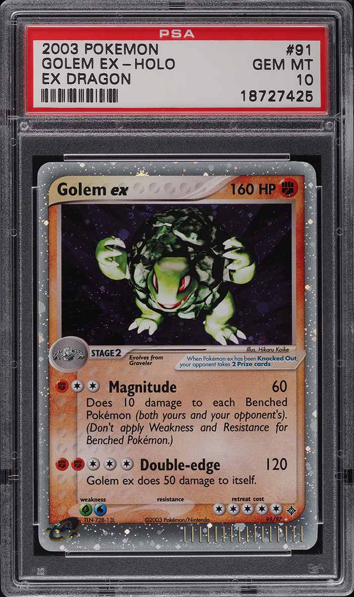 2003 Pokemon EX Dragon Holo Golem EX #91 PSA 10 GEM MINT