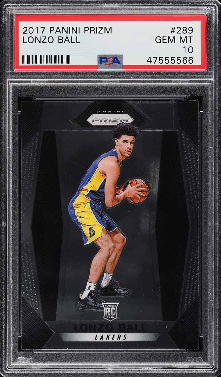 2017 Panini Prizm Lonzo Ball ROOKIE #289 PSA 10 GEM MINT