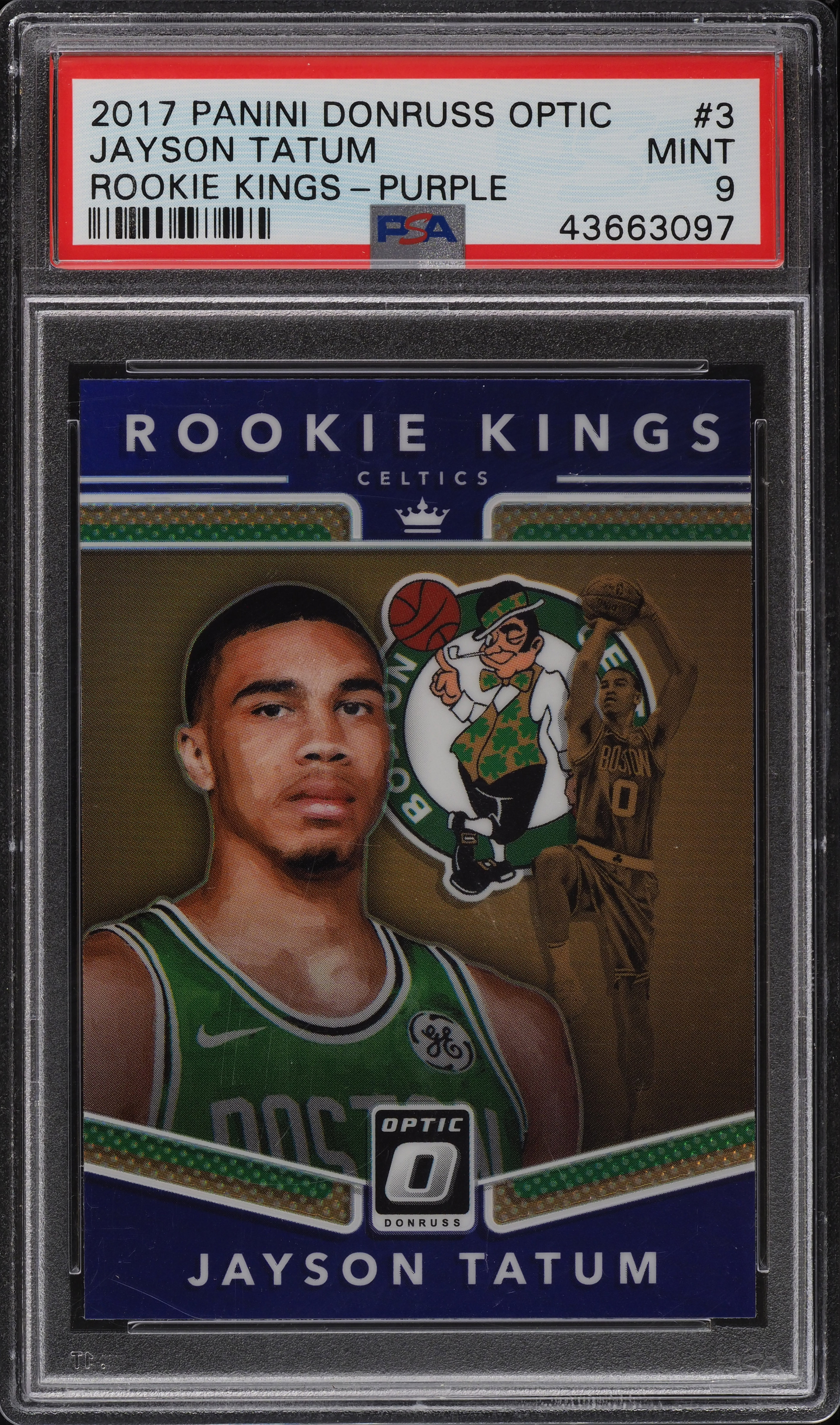 2017 Donruss Optic Rookie Kings Purple Jayson Tatum ROOKIE RC #3 