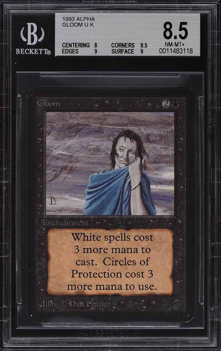 1993 Magic The Gathering MTG Alpha Library Of Leng U A BGS 8.5 NM