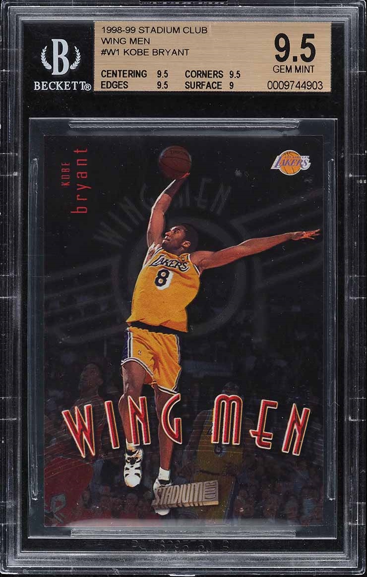 1998 Stadium Club Wing Men Kobe Bryant #W1 BGS 9.5 GEM MINT
