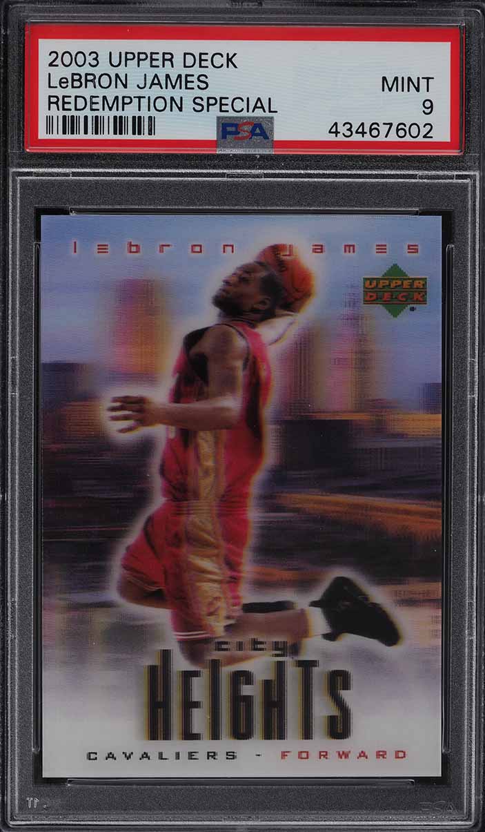 2003 Upper Deck Redemption Special LeBron James ROOKIE PSA 9 MINT