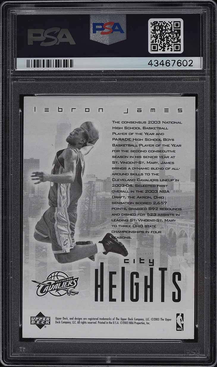 2003 Upper Deck Redemption Special LeBron James ROOKIE PSA 9 MINT
