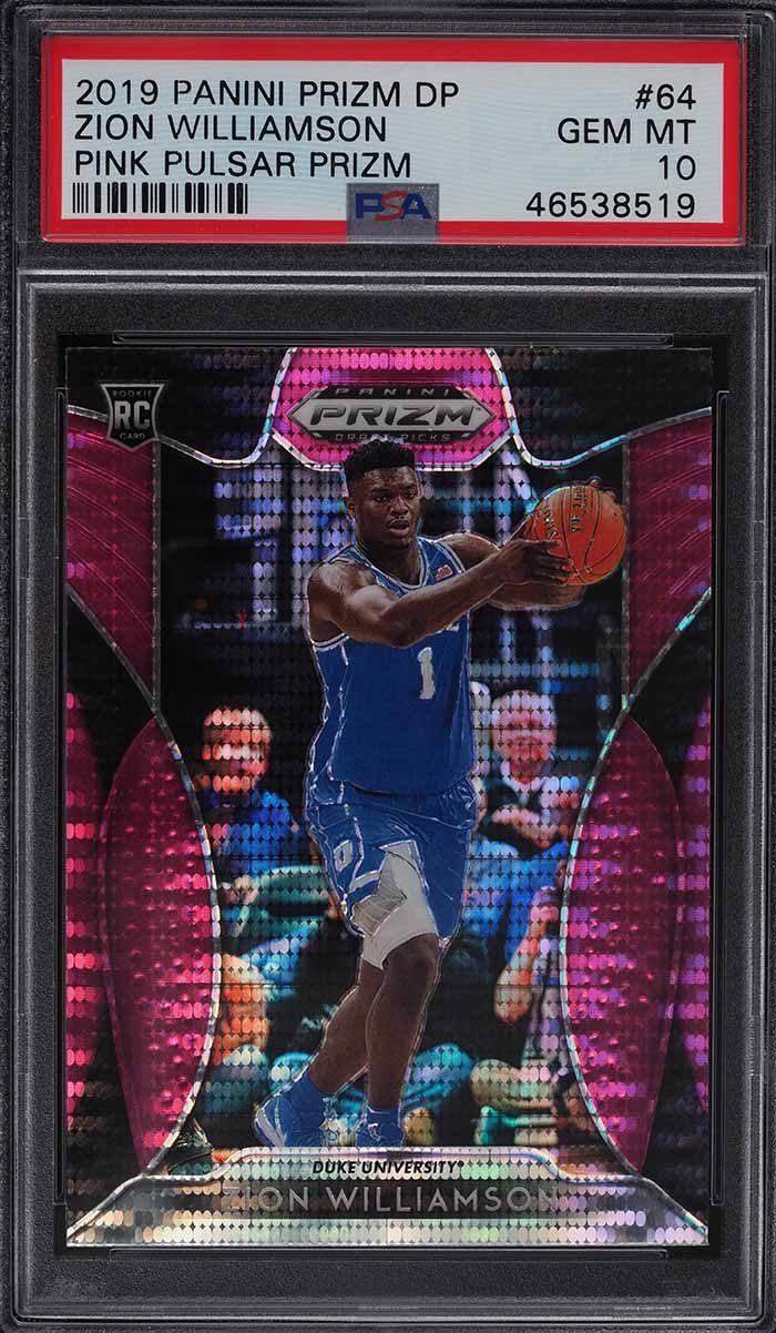 2019 Panini Prizm Draft Pink Pulsar Prizms Zion Williamson ROOKIE